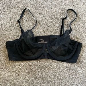 Sheer Black Underwire Bra